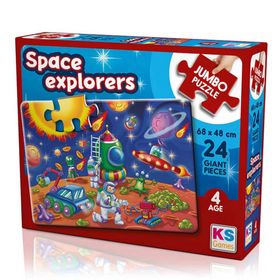 KS Puzzle JP 31011 Space Explorers Jumbo 24 Parça Puzzle