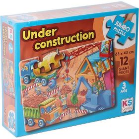 KS Puzzle JP 314004 Under Construction Jumbo 12 Parça Puzzle
