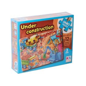 KS Puzzle JP 314004 Under Construction Jumbo 12 Parça Puzzle