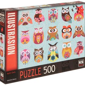 KS Puzzle Multi Owls 500 Parça puzzle