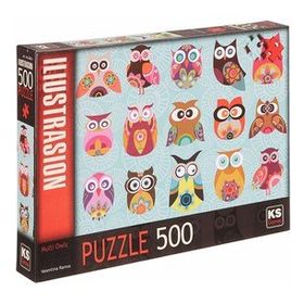KS Puzzle Multi Owls 500 Parça puzzle