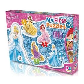 KS Puzzle My First Puzzle 4 in 1 Disney Prensesler Çerçevesiz Puzzle