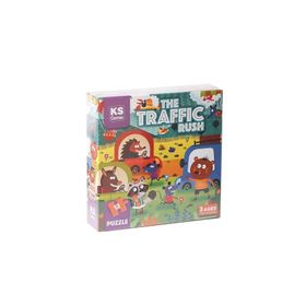 KS Puzzle PRS 32702 The Traffic Rush Pre School 12 Parça Puzzle