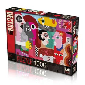 KS Puzzle Strange People and Dirty Dog 1000 Parça Puzzle