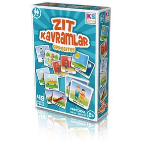 KS Puzzle ZK238 Zıt Kavramlar Opposites Eğitici Oyun