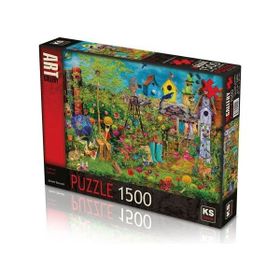 KS Summer Garden Aimee Stewart 1500 Parça Art Gallery Puzzle