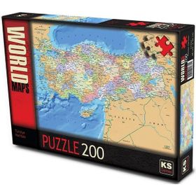 KS Türkiye Siyasi Haritası 200 Parça Puzzle