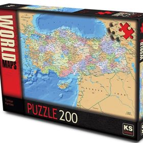 KS Türkiye Siyasi Haritası 200 Parça Puzzle