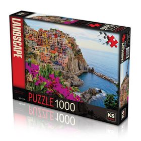 KS Village Of Manarola Cinque Terre İtaly 1000 Parça Puzzle