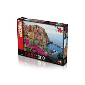 KS Village Of Manarola Cinque Terre İtaly 1000 Parça Puzzle