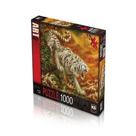 KS White Tiger Beyaz Kaplan 1000 Parça Puzzle