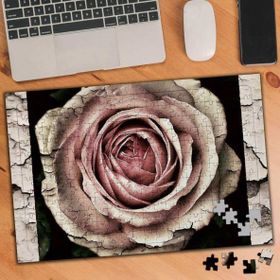 KS000798 Retro Pembe Renkli Gül 240 Parça Puzzle Yapboz