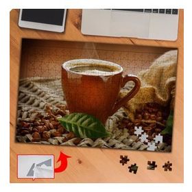 KS6 Kahve Çekirdekleri ve Yaprağı 240 Parça Puzzle Yapboz Tablo