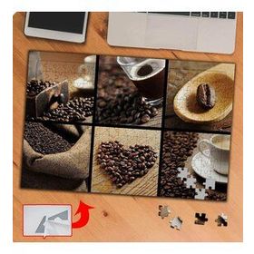 KS69 Kahve Çekirdekleri Kolyajı 240 Parça Puzzle Yapboz Tablo