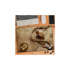 KS699253 Harita Pusula Eski Demir Paralar 240 Parça Puzzle Yapboz