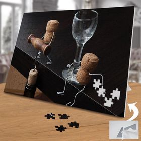 KS699255 Şarap Mantarları Ve Tirbuşon 240 Parça Puzzle Yapboz