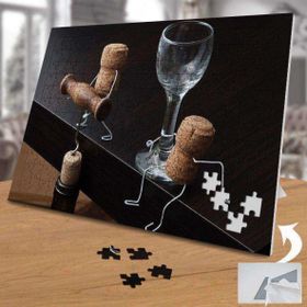 KS699255 Şarap Mantarları Ve Tirbuşon 240 Parça Puzzle Yapboz