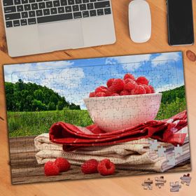 KS699283 Doğal Ortamda Meyve Dolu Tabak 240 Parça Puzzle Yapboz