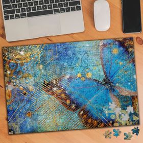 KS69931 Desenli Kelebek Sanatsal Çalışma 240 Parça Puzzle Yapboz