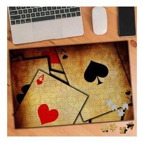 KS699339 İskambil Kağıtları Retro 240 Parça Puzzle Yapboz