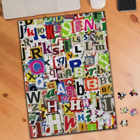 KS699442 Renkli Harfler Kolyajı 240 Parça Puzzle Yapboz