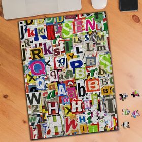 KS699442 Renkli Harfler Kolyajı 240 Parça Puzzle Yapboz
