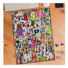 KS699442 Renkli Harfler Kolyajı 240 Parça Puzzle Yapboz