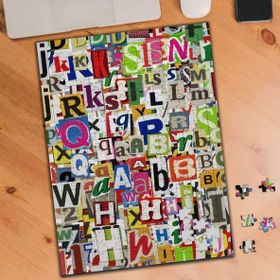 KS699442 Renkli Harfler Kolyajı 240 Parça Puzzle Yapboz