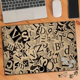 KS699454 Dağınık Uçuşan Harf Kolyajı 240 Parça Puzzle Yapboz