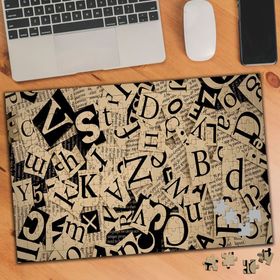 KS699454 Dağınık Uçuşan Harf Kolyajı 240 Parça Puzzle Yapboz