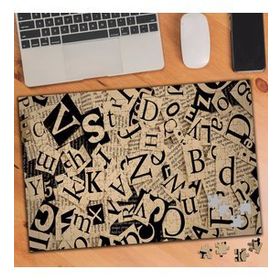 KS699454 Dağınık Uçuşan Harf Kolyajı 240 Parça Puzzle Yapboz