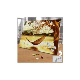 KS699460 Göl Kıyısında Ağaçta Hamak 240 Parça Puzzle Yapboz