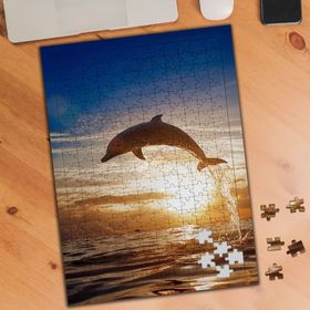 KS699479 Denizdeki Sevimli Yunus Balığı 240 Parça Puzzle Yapboz