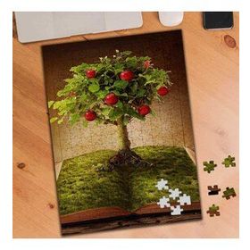 KS69955 Kitap ve Meyve Ağacı Kavramı 240 Parça Puzzle Yapboz