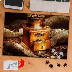 KS699688 Ahşap Kahve Öğütücü Resmi 240 Parça Puzzle Yapboz