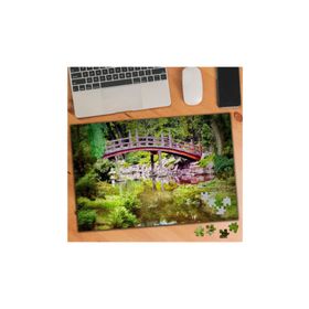 KS70088 Tabiatta Göl Üstünde Tahta Köprü 240 Parça Puzzle Yapboz