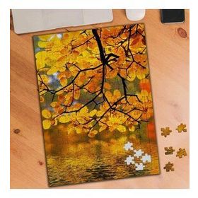 KS70098 Sonbaharda Sararmış Yapraklar 240 Parça Puzzle Yapboz