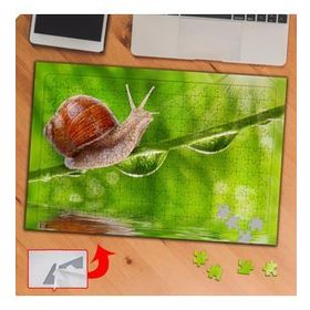 KS70113 Doğa Manzarasında Salyangoz 240 Parça Puzzle Yapboz