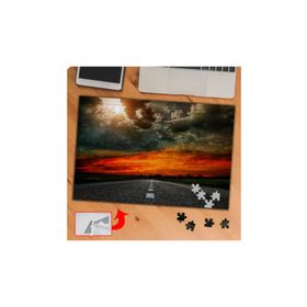 KS70150 Kızıl Gökyüzü Manzarası 240 Parça Puzzle Yapboz