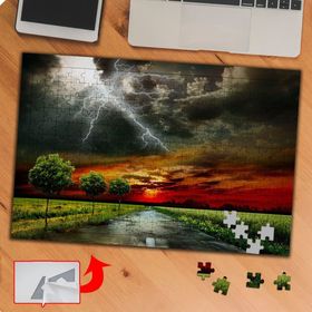 KS70153 Şimşek Kıvılcımları Doğa Manzara 240 Parça Puzzle Yapboz