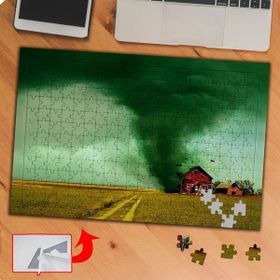 KS70181 Tahta Evi Parçalayan Hortum 240 Parça Puzzle Yapboz