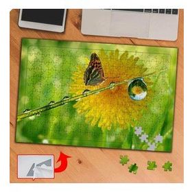 KS70217 Su Damlası ve Desenli Kelebek 240 Parça Puzzle Yapboz