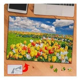 KS70230 Renkli Çiçekler Lale Peyzajı 240 Parça Puzzle Yapboz