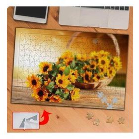 KS70235 Güzel Sarı Ay Çiçeği Bitkisi 240 Parça Puzzle Yapboz