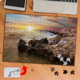 KS70259 Kayalık ve Gökyüzü Manzarası 240 Parça Puzzle Yapboz