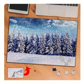 KS70293 Çam Ağaçları ve Kış Manzarası 240 Parça Puzzle Yapboz