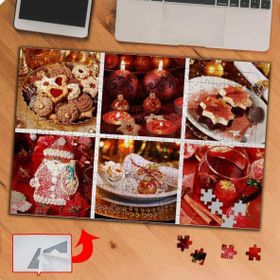 KS70316 Kutlama Yemekleri Kolyajı 240 Parça Puzzle Yapboz