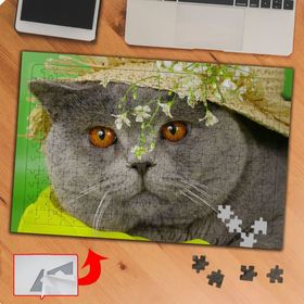 KS70340 Yaramaz Sevimli Kedi Scottish 240 Parça Puzzle Yapboz