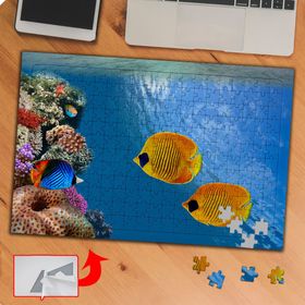 KS70368 Mavi Okyanusda Renkli Balık 240 Parça Puzzle Yapboz