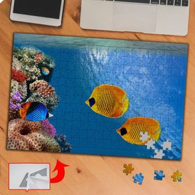 KS70368 Mavi Okyanusda Renkli Balık 240 Parça Puzzle Yapboz